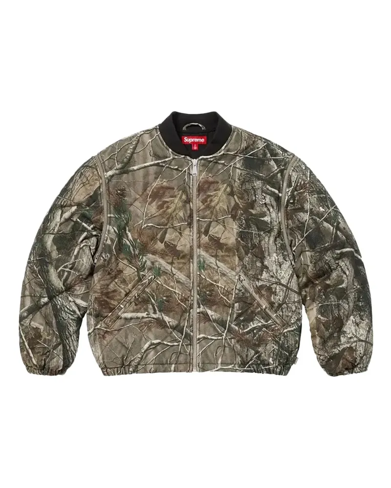 Supreme Being zip-up bomber jacket - Grün Grün