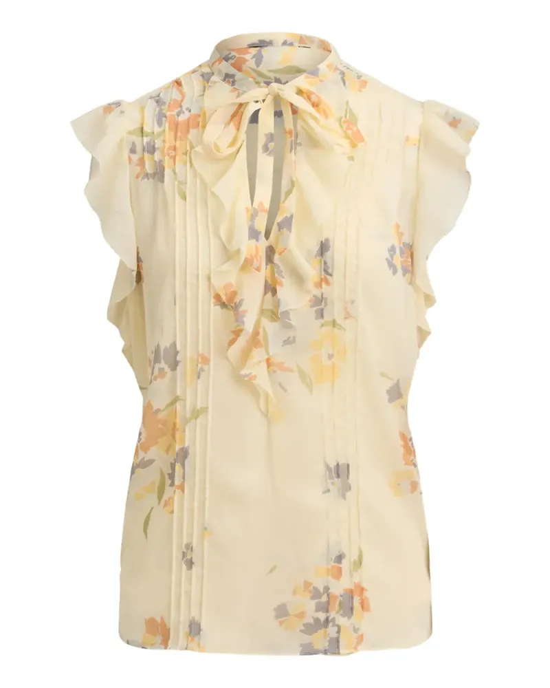 Ralph Lauren Bluse mit Blumen-Print - Nude Nude