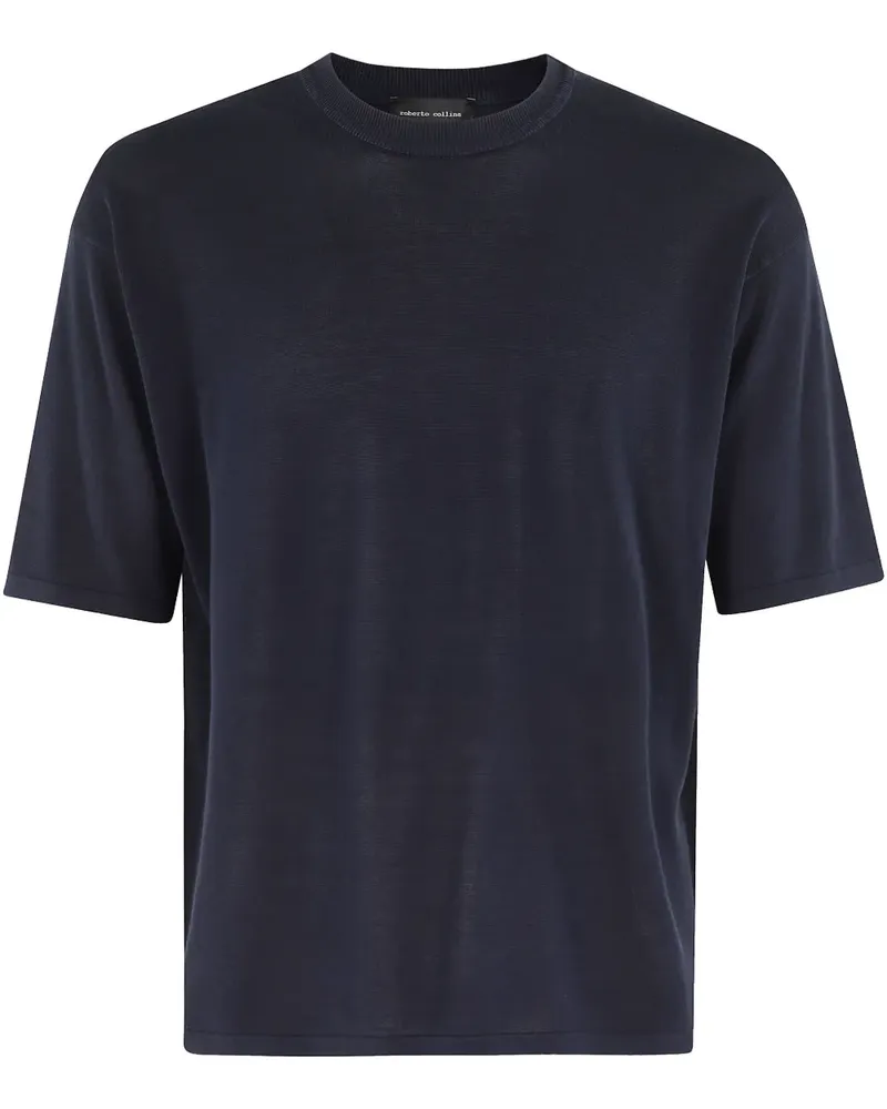 Roberto Collina Klassisches T-Shirt - Blau Blau