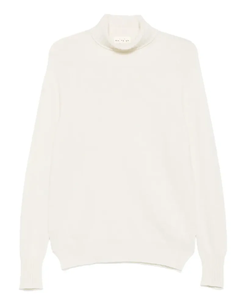 MA'RY'YA Pullover mit Rollkragen - Nude Nude