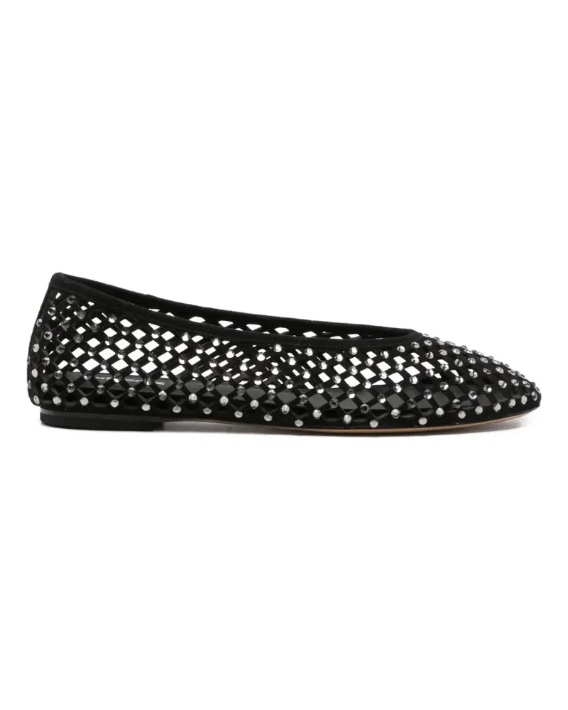 Lola Cruz embellished ballet flats - Schwarz Schwarz