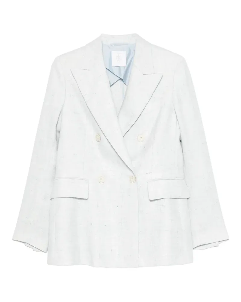 Eleventy double-breasted peak-lapel blazer - Blau Blau