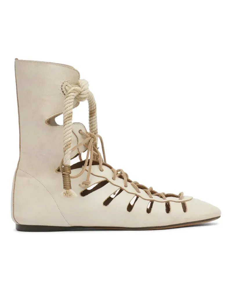 Isabel Marant Liade Schnürstiefel - Nude Nude