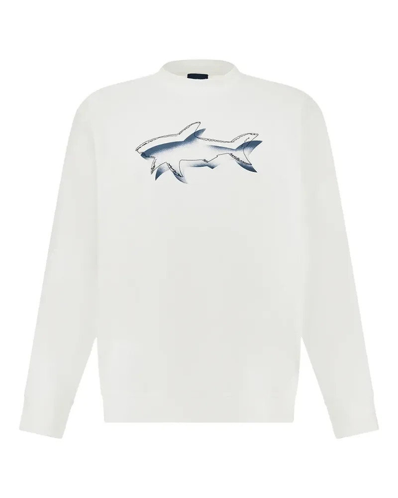 Paul & Shark Shark-print sweatshirt - Weiß Weiß