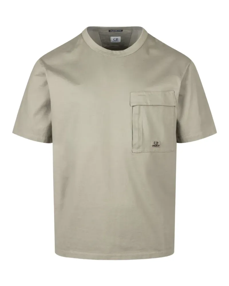 C.P. Company T-Shirt mit Klappentasche - Nude Nude