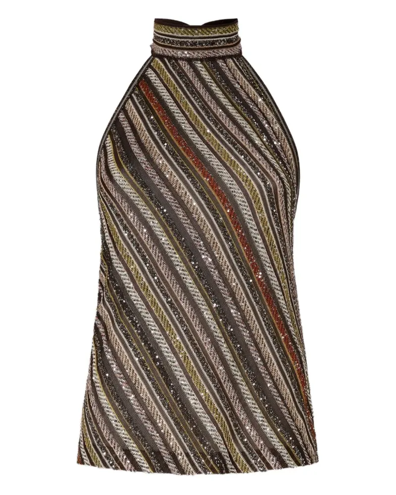Missoni Gestreiftes Oberteil - Schwarz Schwarz