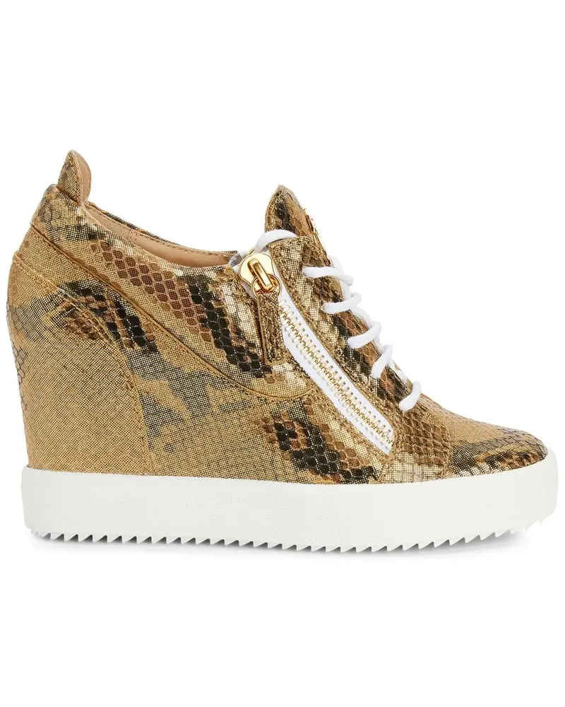 Giuseppe Zanotti Addy Wedge Sneakers 75mm - Braun Braun