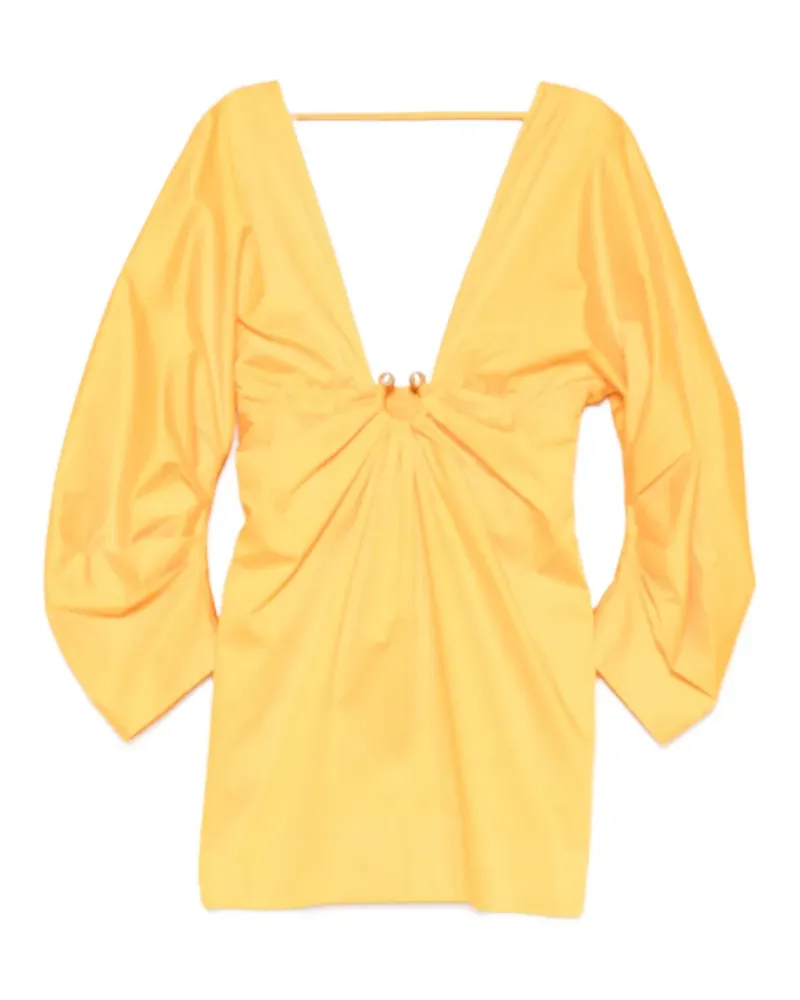 Cult Gaia Questra balloon-sleeve mini dress - Orange Orange