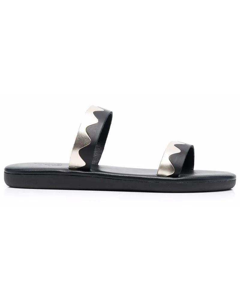 Ancient Greek Sandals Paralia Sandalen - Schwarz Schwarz