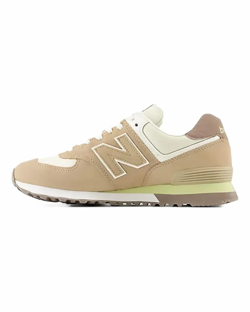 New Balance 574 Sneakers mit Kontrasteinsätzen - Nude Nude