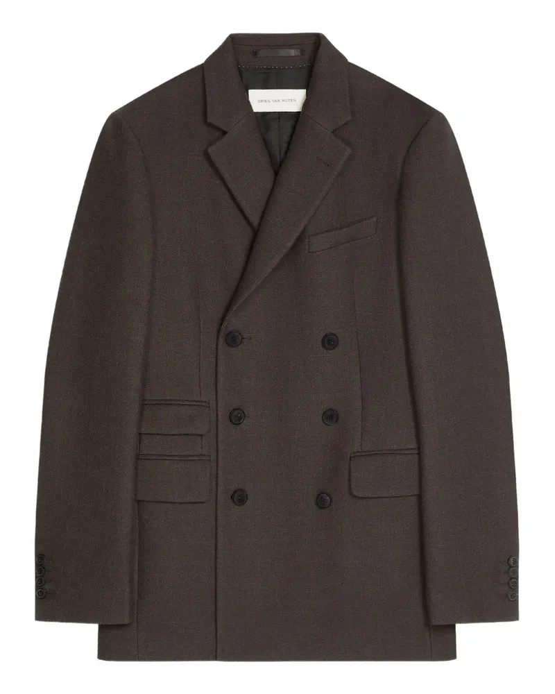 Dries van Noten Doppelreihiges Sakko - Braun Braun