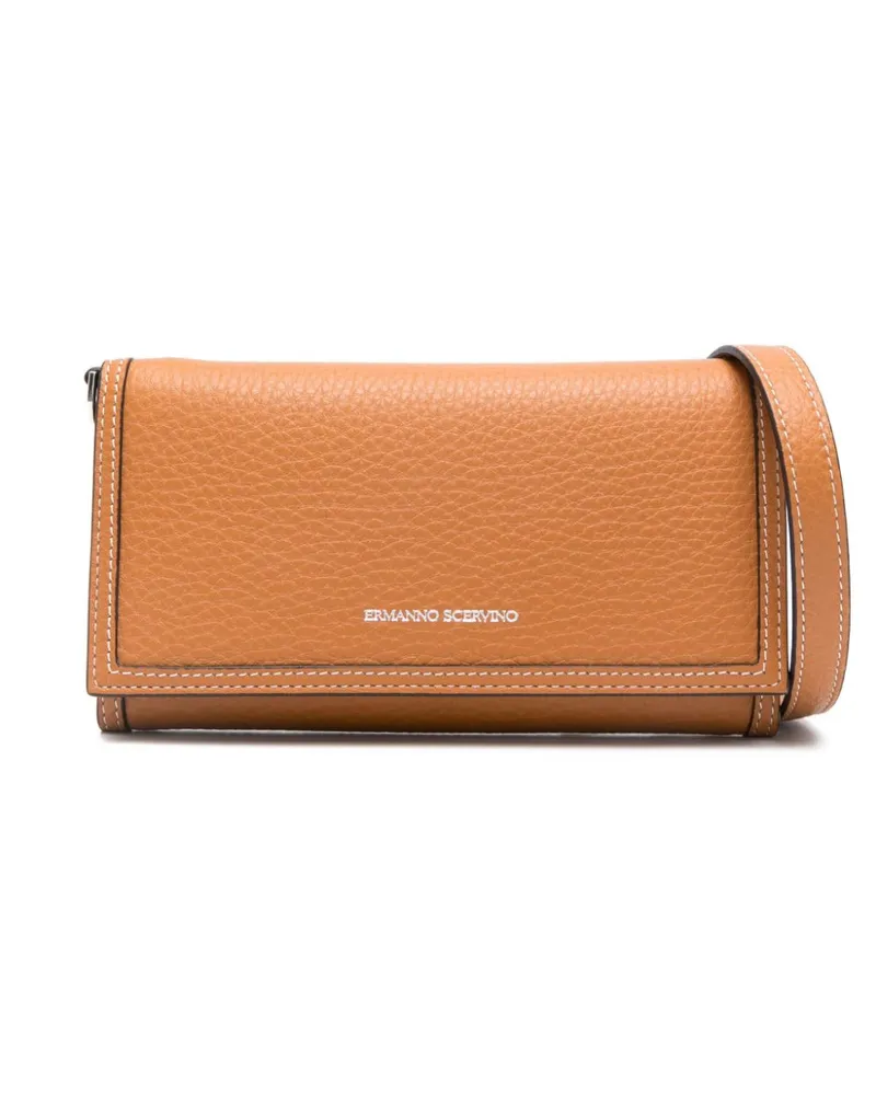 Ermanno Scervino Portemonnaie mit Logo-Stempel - Braun Braun