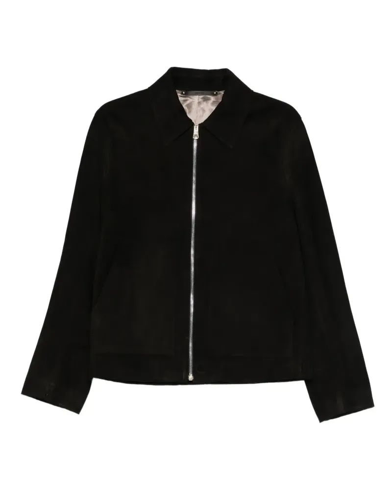 Paul Smith Wildlederjacke mit Reißverschluss - Schwarz Schwarz