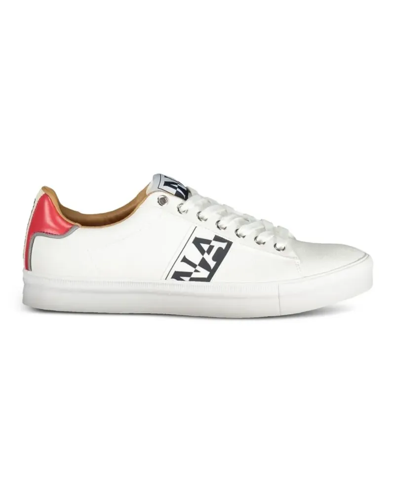 Napapijri logo-print sneakers - Weiß Weiß