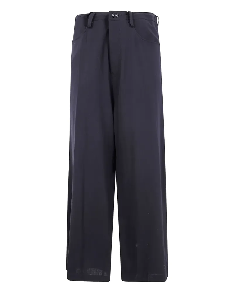 Yohji Yamamoto button-fastening trousers - Schwarz Schwarz