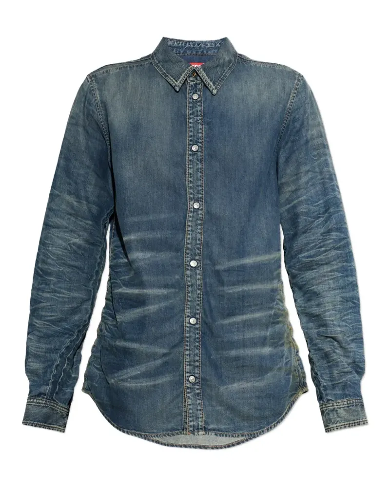 Diesel Ausgeblichenes Hemd - Blau Blau