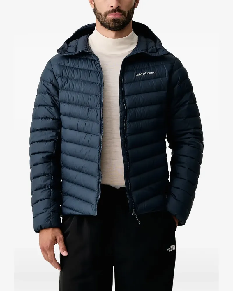 Peak Performance Frost hooded quilted jacket - Blau Blau