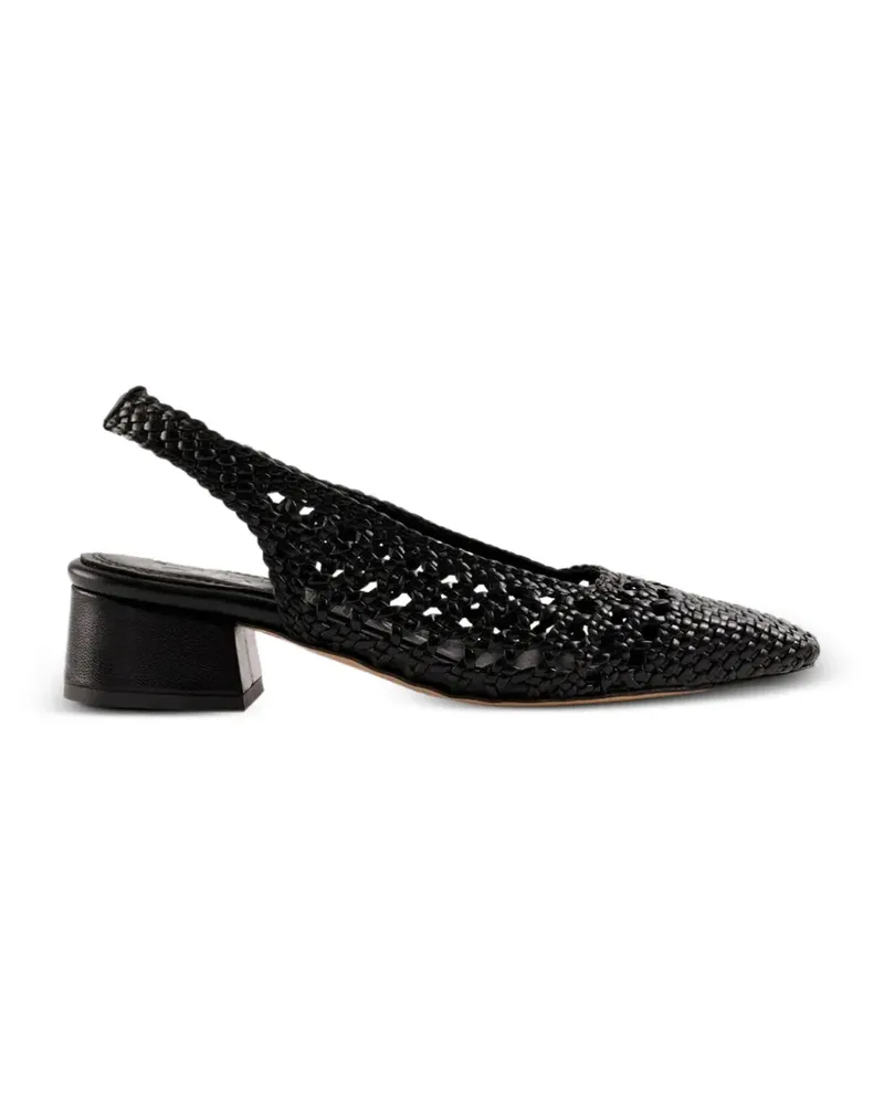 SOULIERS MARTINEZ woven slingback pumps - Schwarz Schwarz