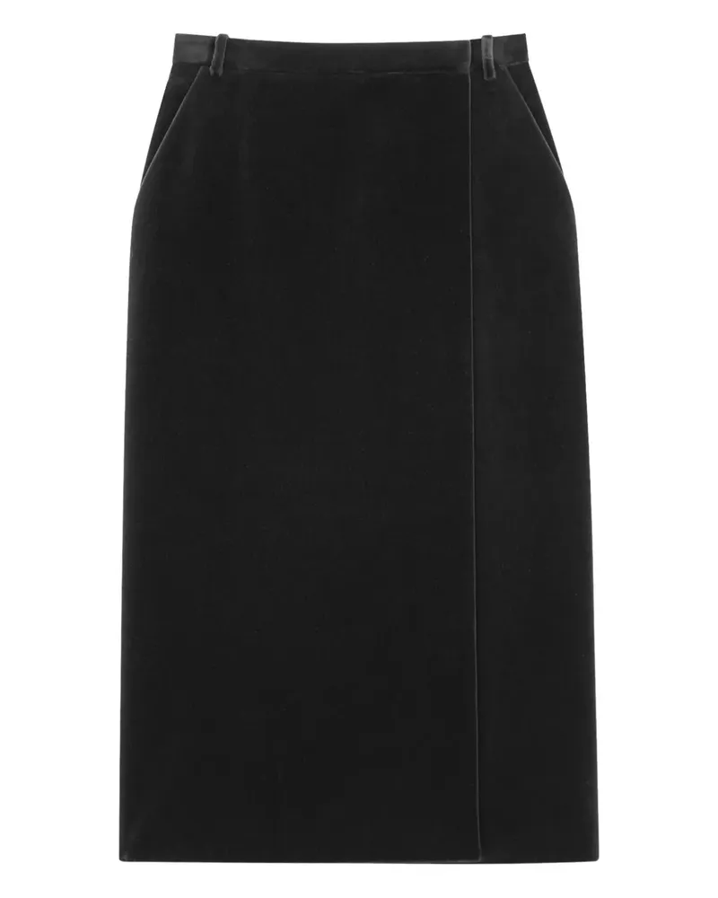 Saint Laurent Rock aus Samt - Schwarz Schwarz