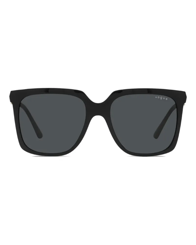 Vogue Sonnenbrille mit eckigem Gestell - Schwarz Schwarz