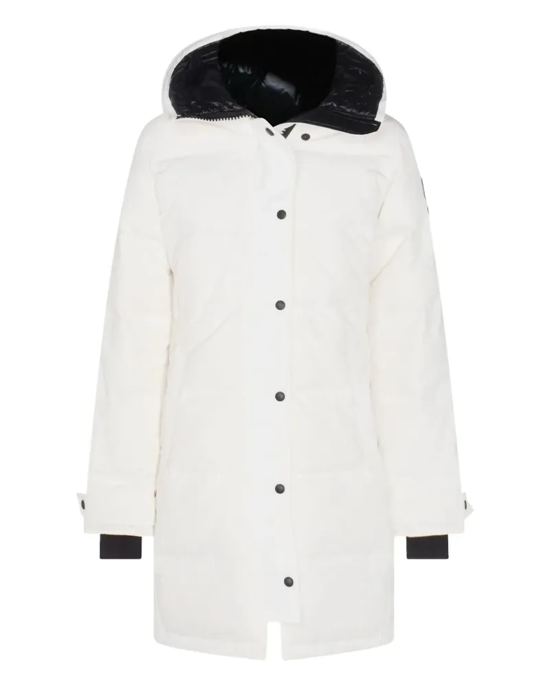 Canada Goose button hooded coat - Weiß Weiß