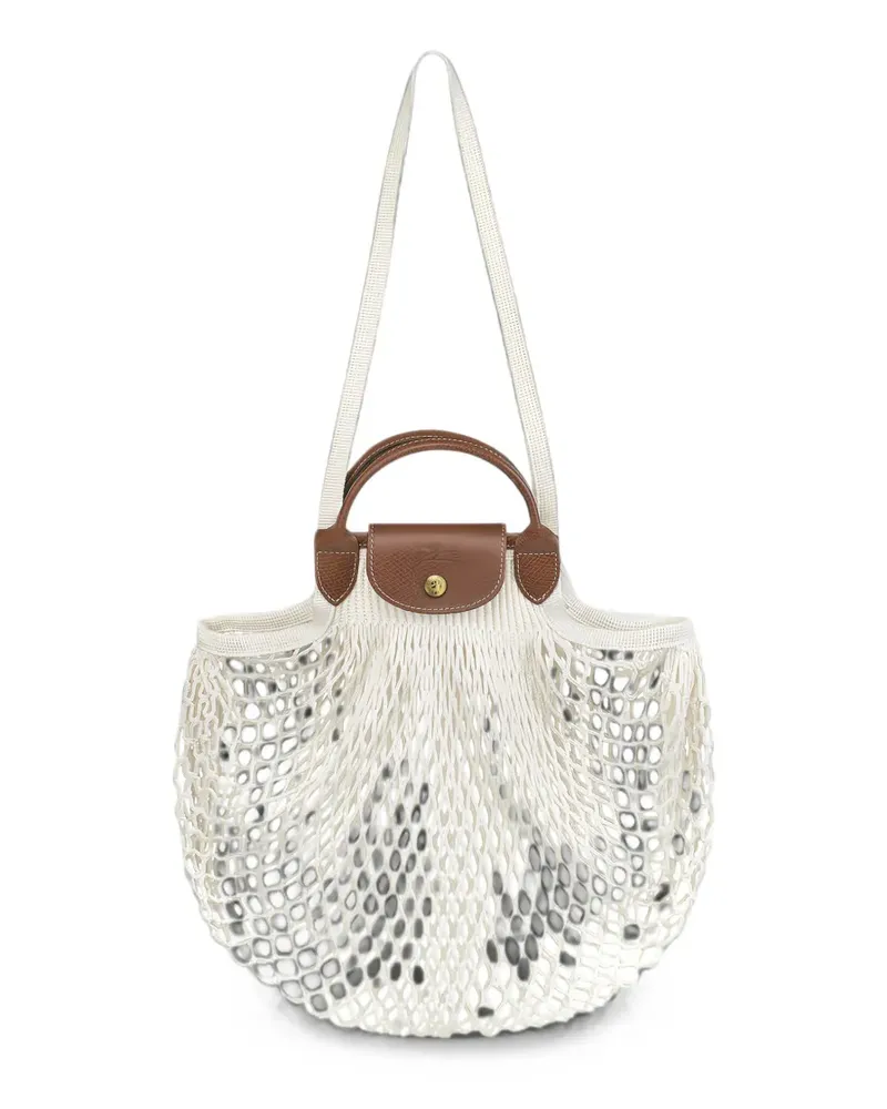 Longchamp Le Pliage Filet L mesh bag - Nude Nude