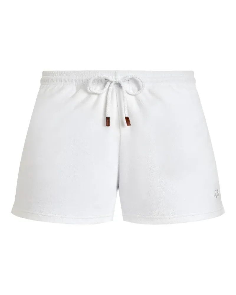 Vilebrequin Bestickte Frottee-Shorts - Weiß Weiß