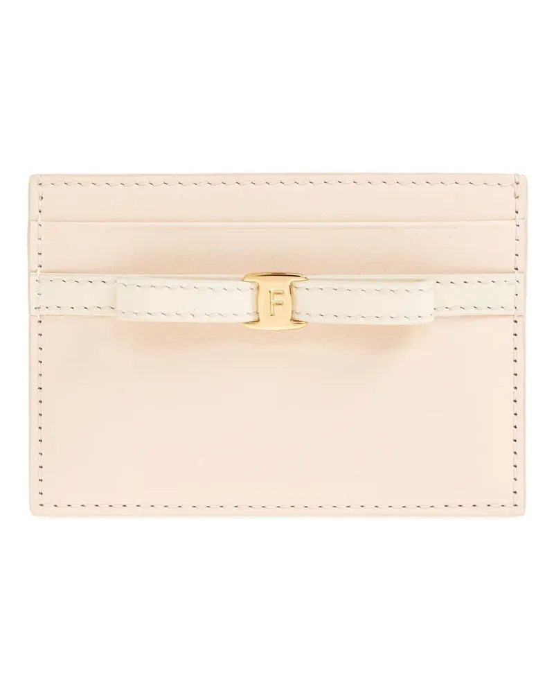 Ferragamo bow-detail cardholder - Nude Nude