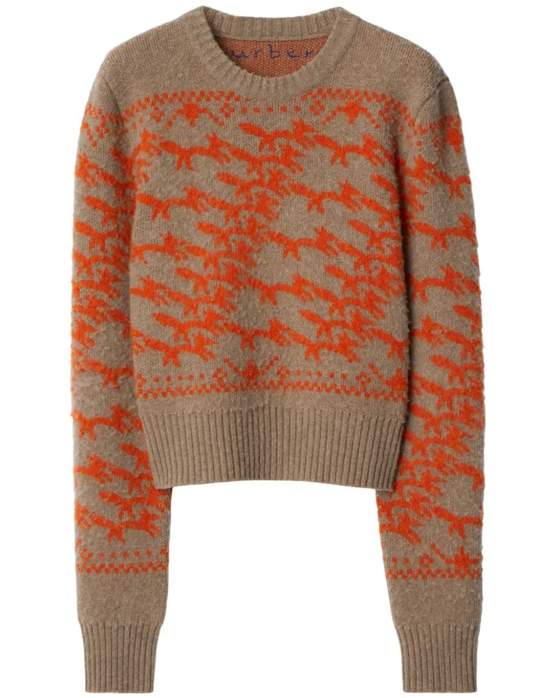 Burberry Cropped-Pullover - Braun Braun
