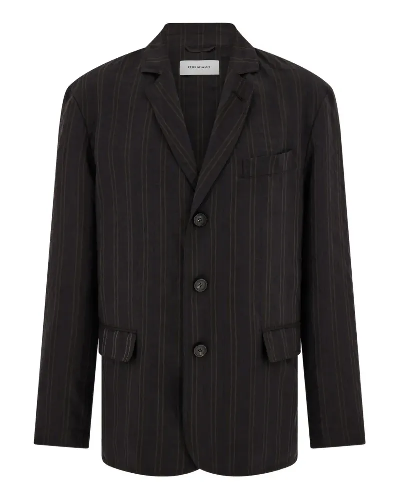 Ferragamo Einreihiges Sakko - Braun Braun