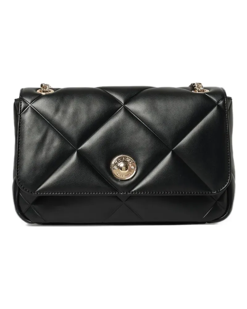 Twin-Set matelassé-effect shoulder bag - Schwarz Schwarz