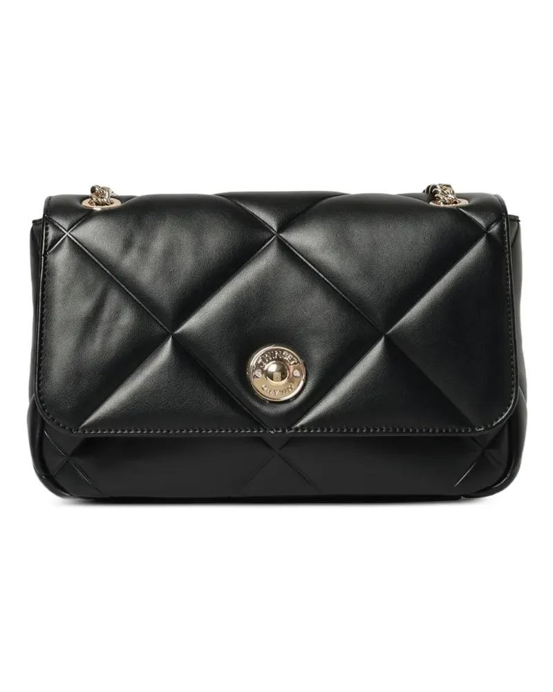 Twin-Set Schultertasche mit Matelasse-Effekt - Schwarz Schwarz