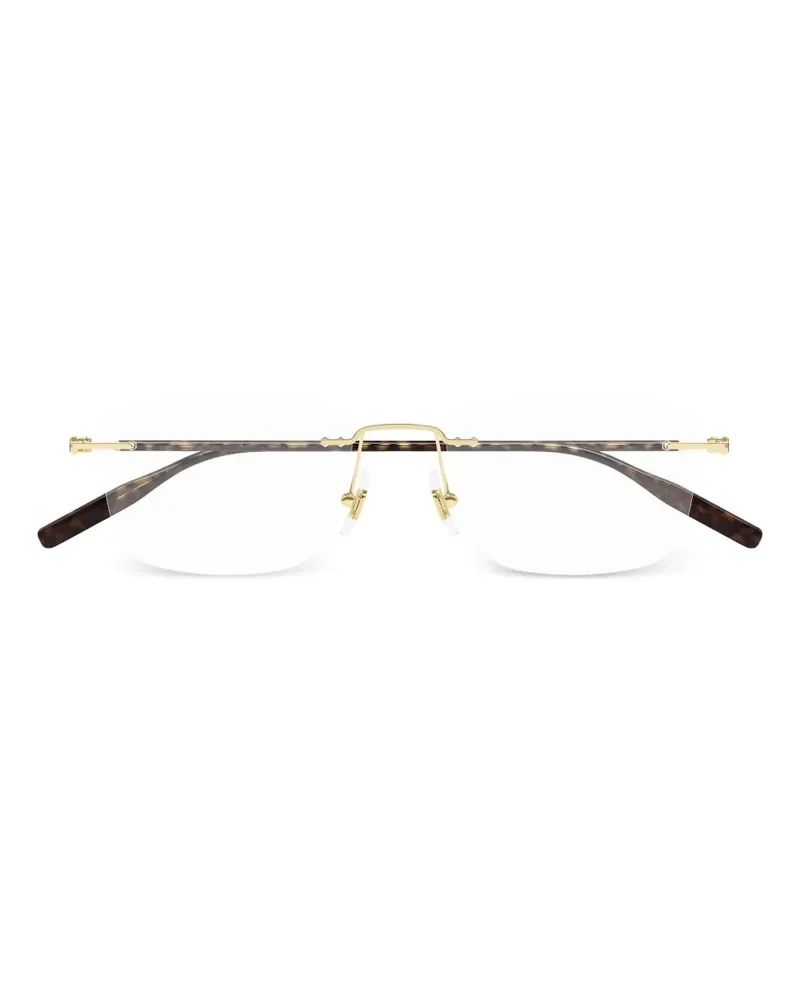 Montblanc Eckige Brille - Braun Braun