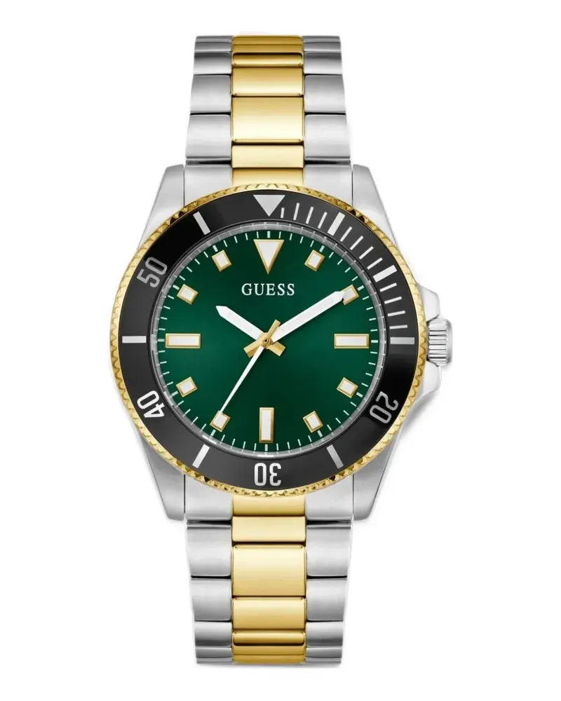 Guess Cliff two-tone 41mm watch - Grün Grün