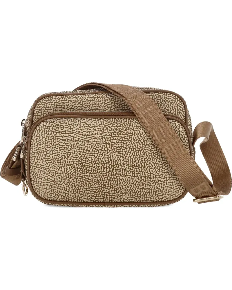 Borbonese Portrait Umhängetasche - Nude Nude