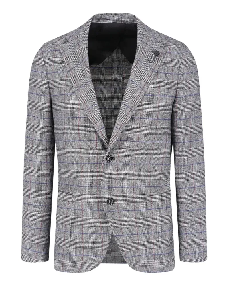 LARDINI x Sugar Jacke mit Prince of Wales-Karo - Grau Grau