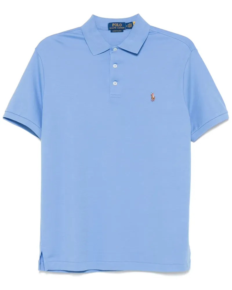 Ralph Lauren Poloshirt mit Polo Pony-Stickerei - Blau Blau