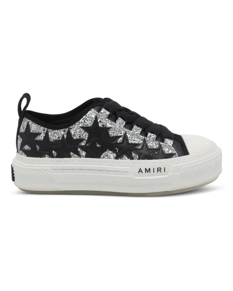 Amiri Glitter Stars Court Sneakers - Grau Grau