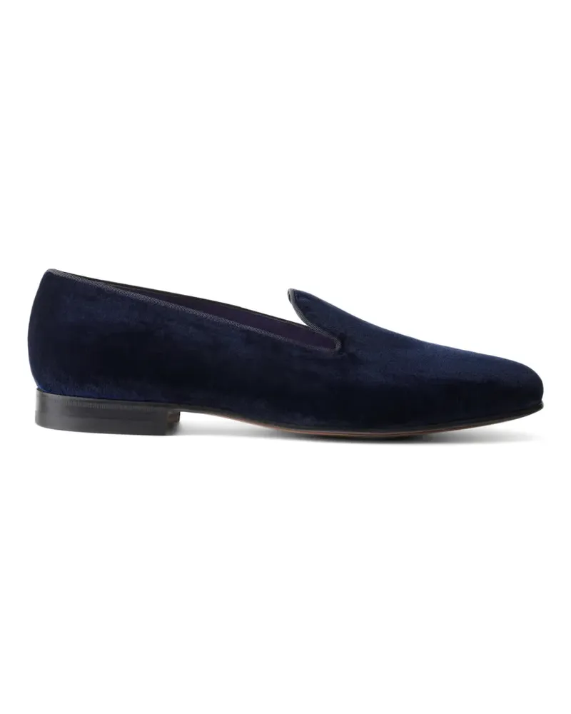 Ralph Lauren Alonzo velvet loafers - Blau Blau