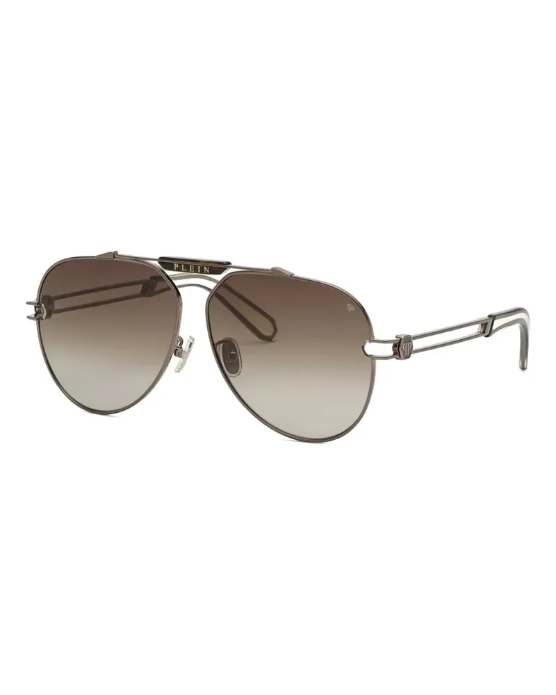 Philipp Plein gradient pilot-frame sunglasses - Grau Grau