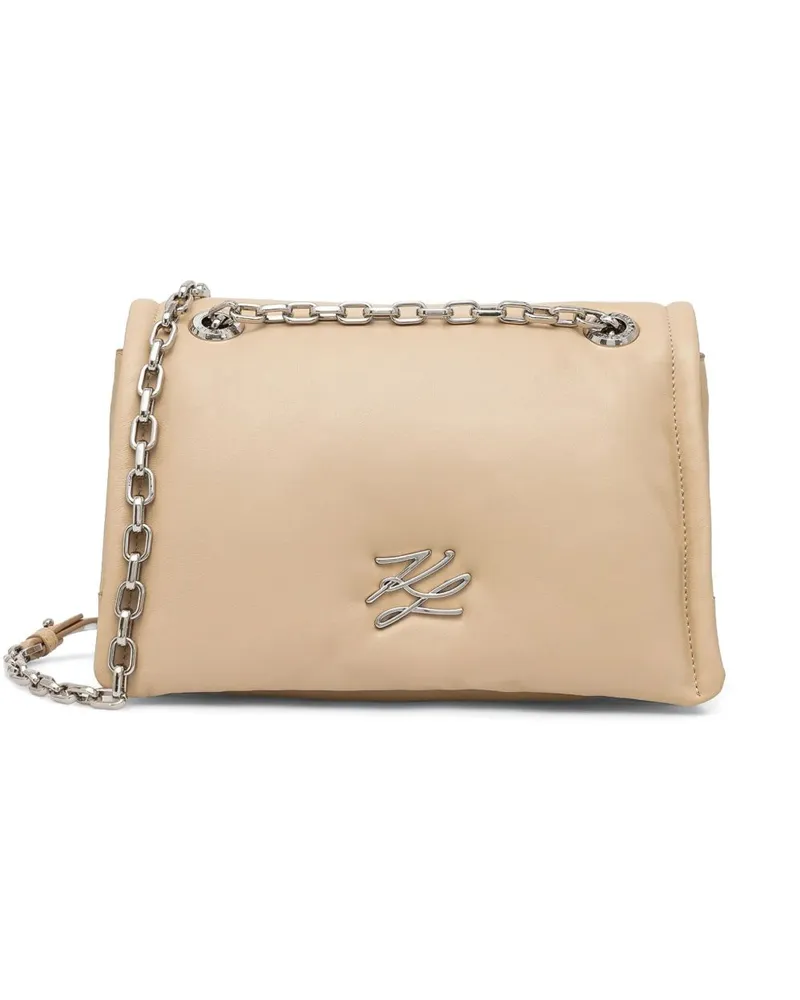 Karl Lagerfeld K/Autograph Umhängetasche - 80X BEIGE 80x