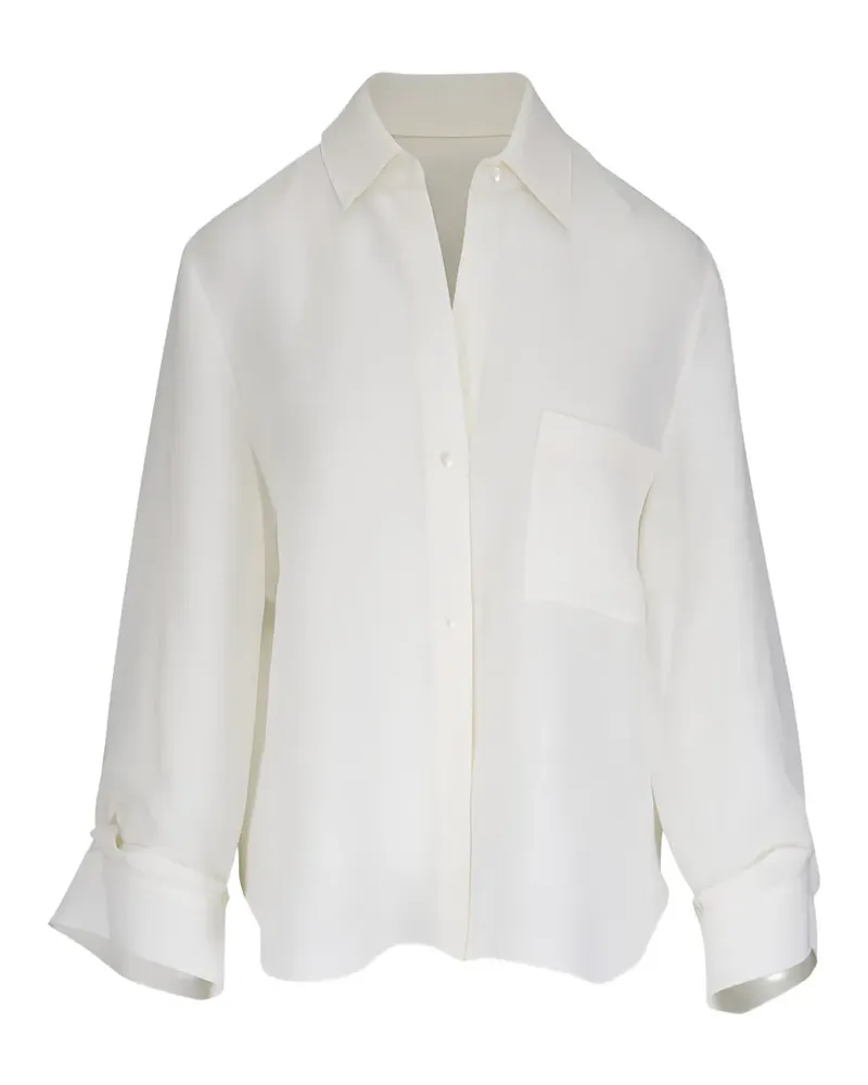 TWP Next Morning chest-pocket shirt - Weiß Weiß