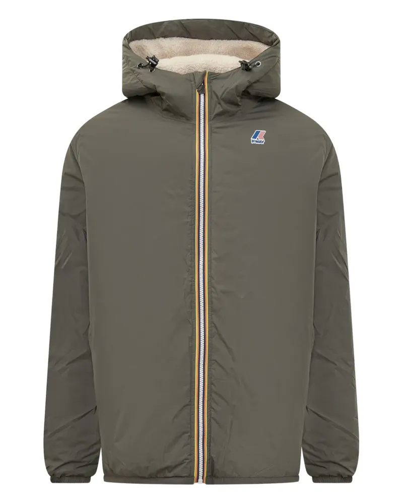K-Way hooded padded jacket - Grün Grün