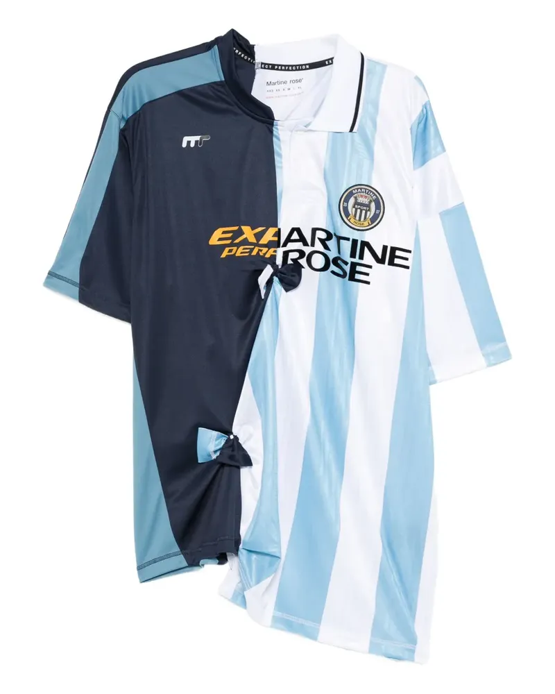 Martine Rose Gestreifter Jersey mit Einsätzen - Blau Blau