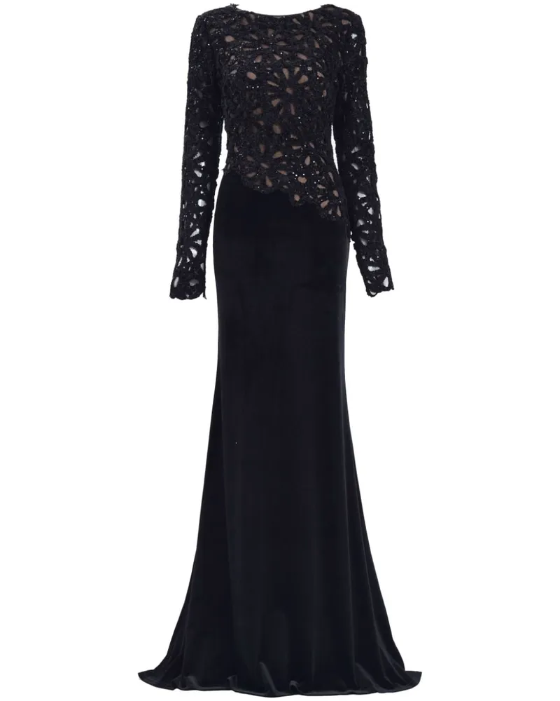 Tadashi Shoji Sinnott Abendkleid - Schwarz Schwarz