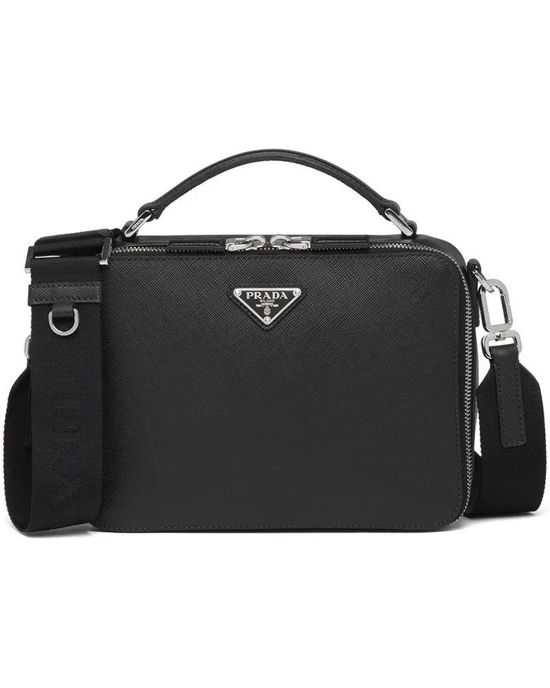 Prada Shopper aus Leder - Schwarz Schwarz