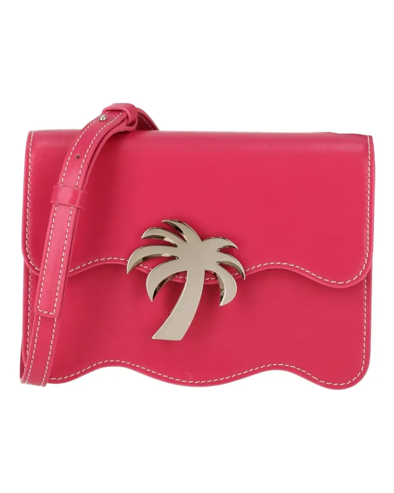 Palm Angels Schultertasche mit Palmenmotiv - Rosa Rosa