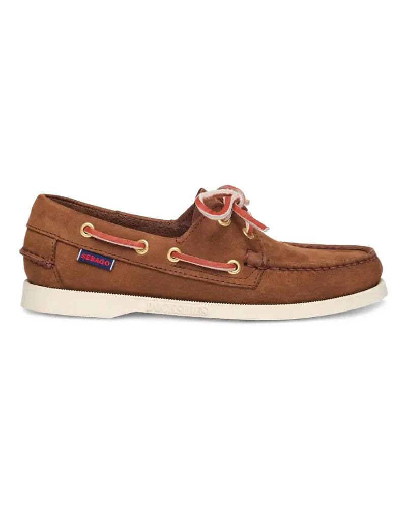 Sebago Docksides Portland nubuck loafers - Braun Braun