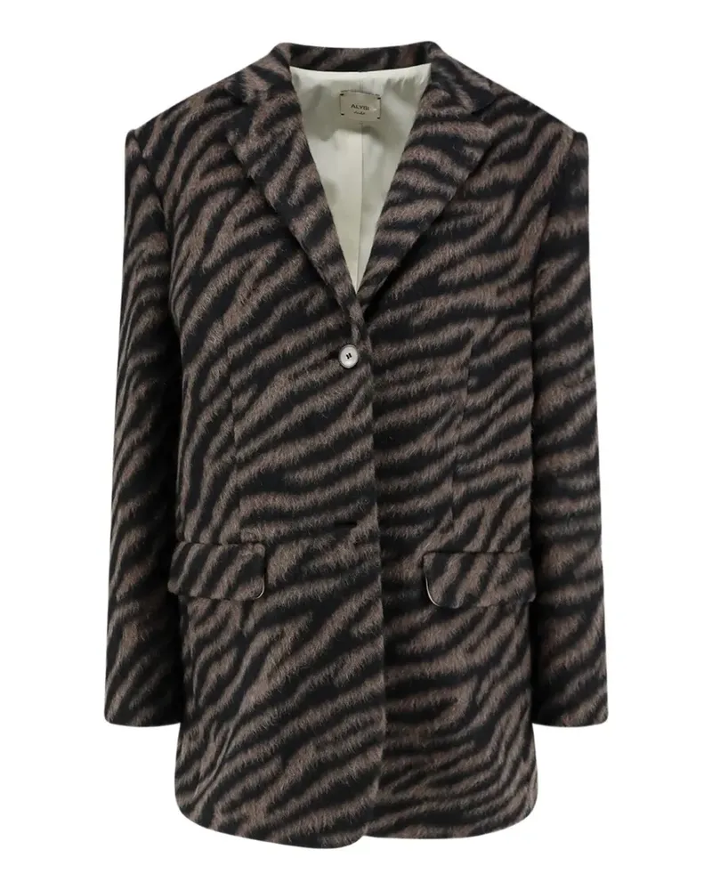 ALYSI Blazer mit Tiger-Print - Braun Braun