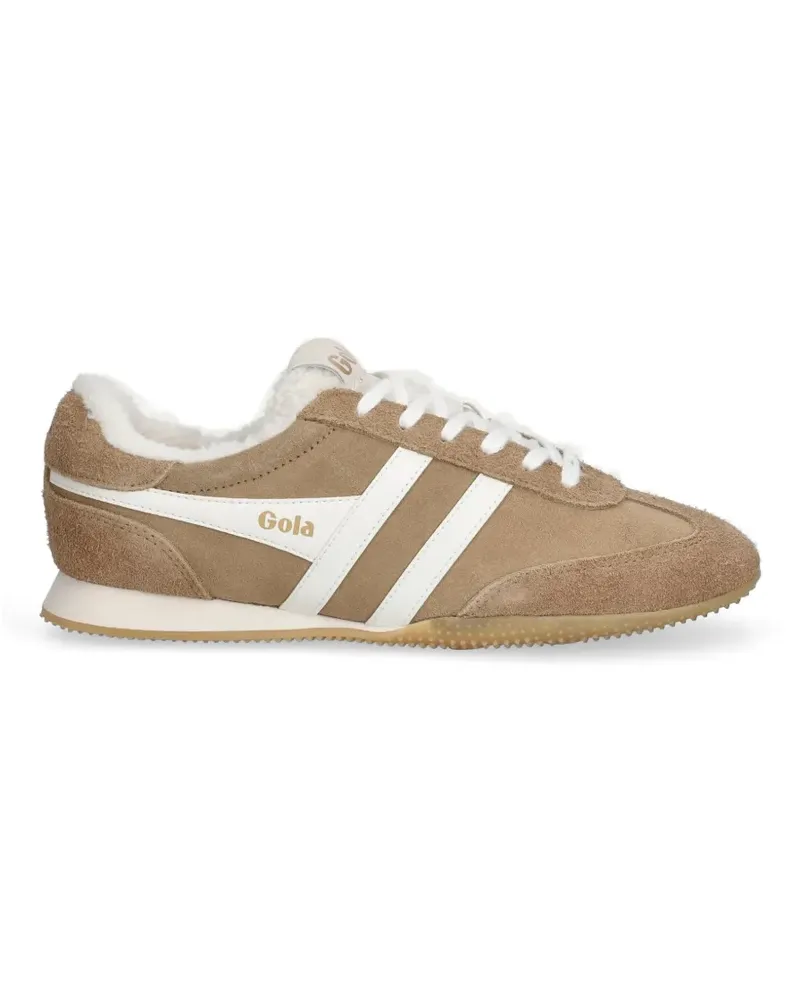 Gola Sneakers mit Wildledereinsätzen und Shearling-Futter - Nude Nude